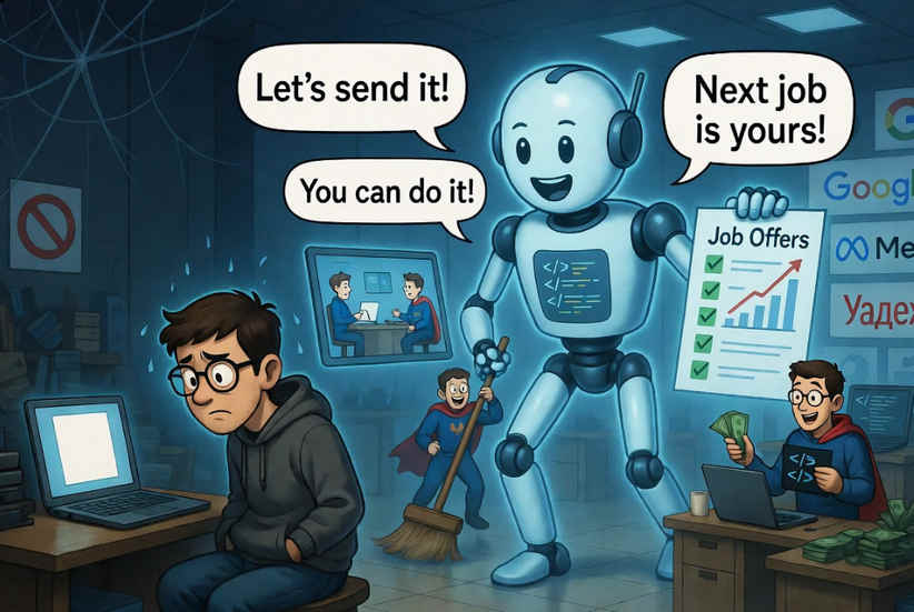 ИИ мотивирует на поиск работы ИИ мотивирует на поиск работы